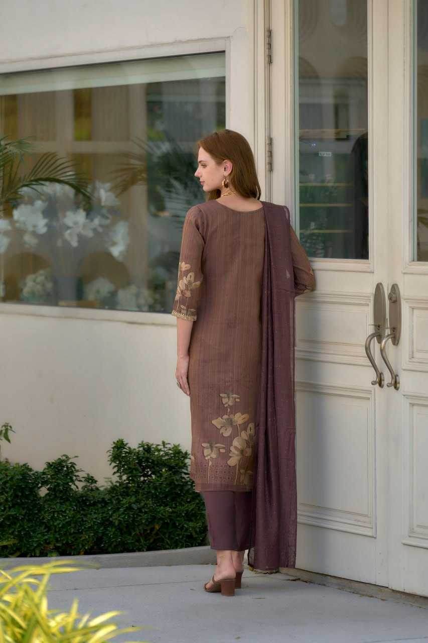 Tissue Ethnic Embroidered Kurti - MYLUXURY LANE ENTERPRISE
